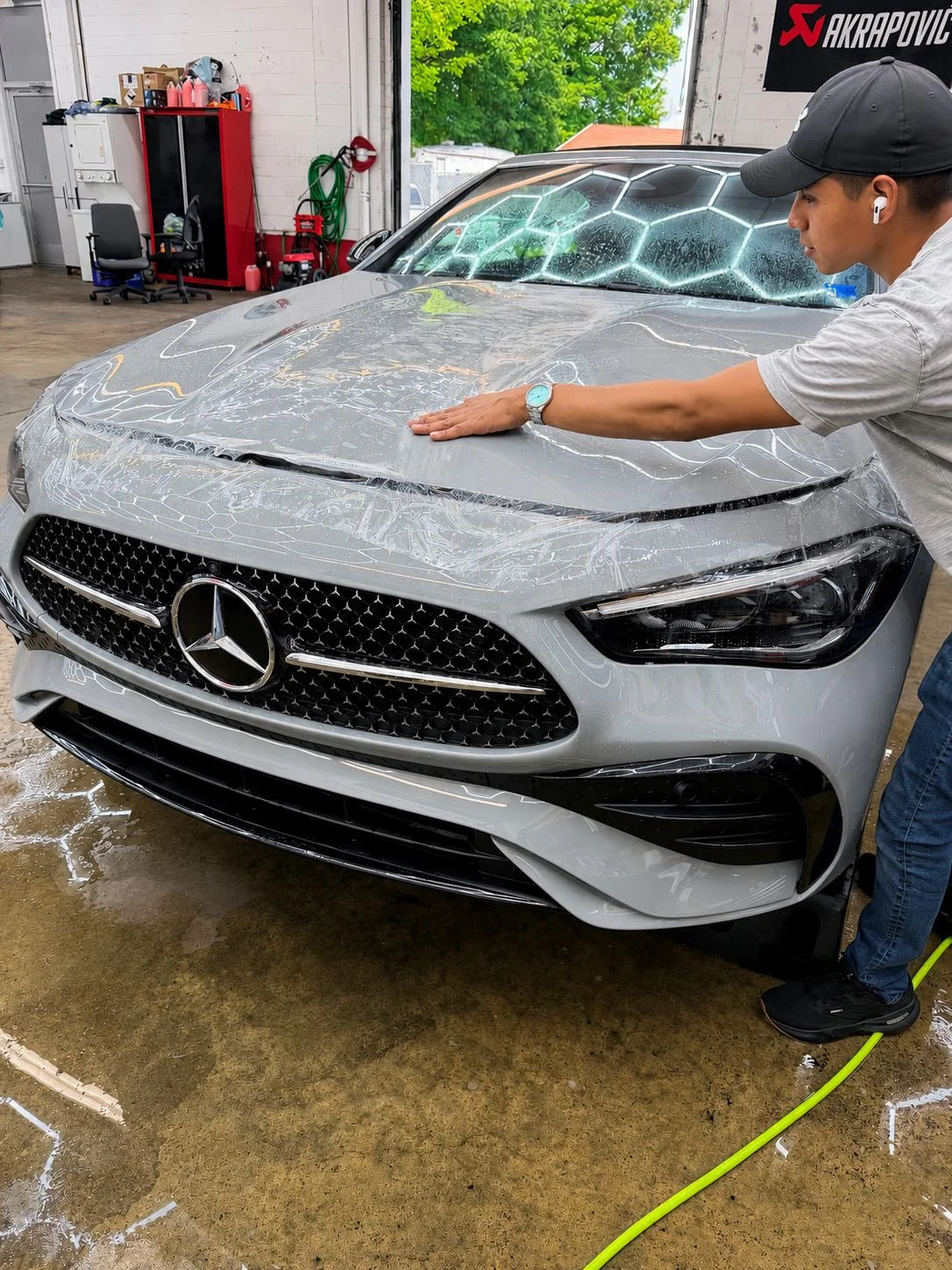 Silver Mercedes-Benz
